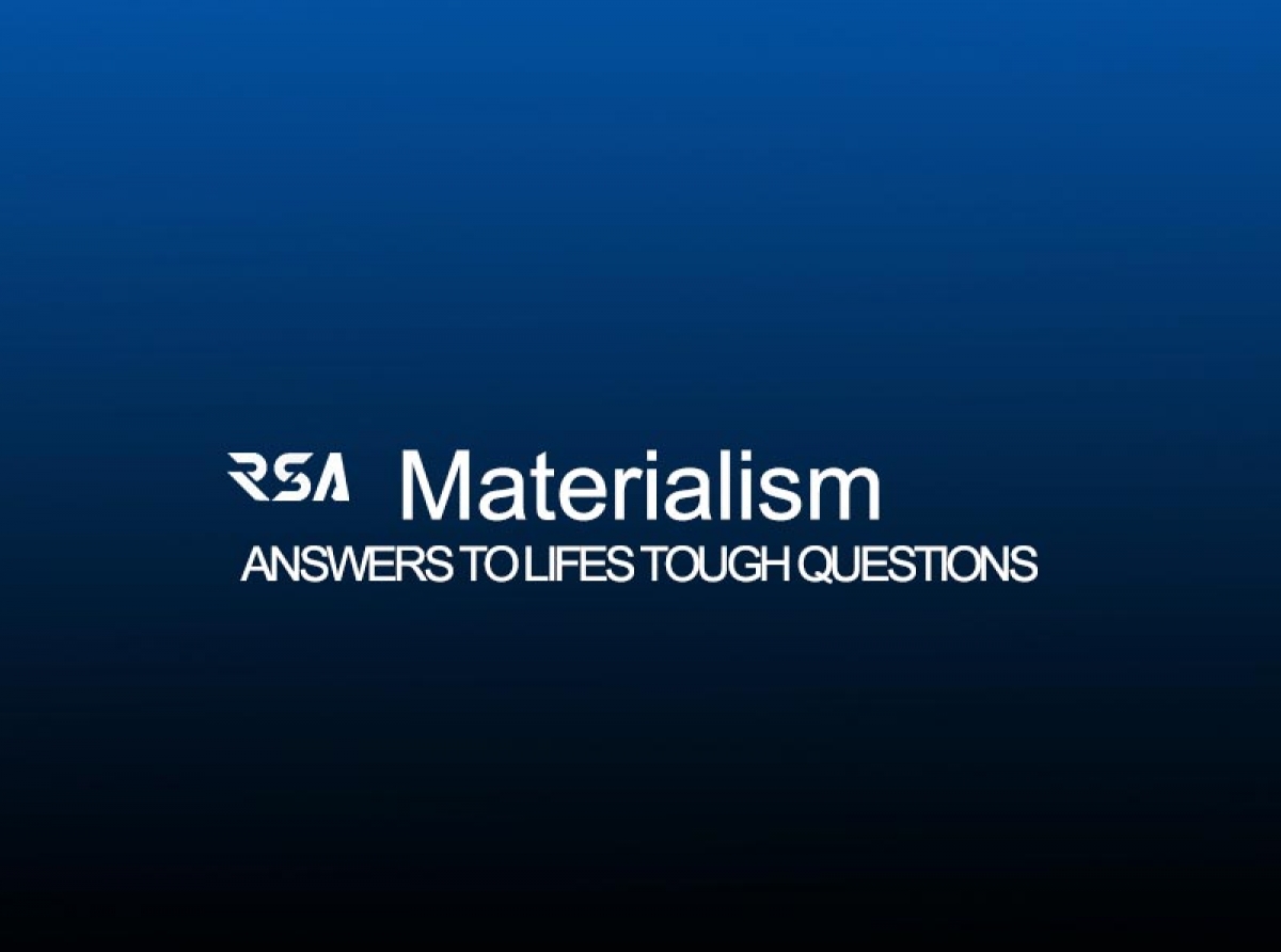 Overcoming Materialism